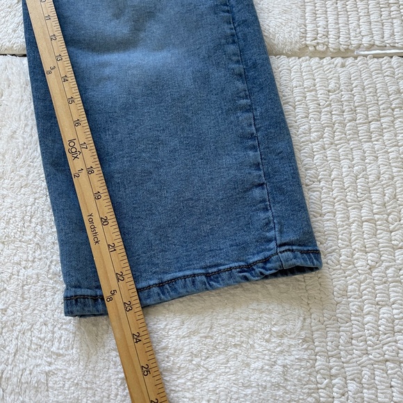 Habitual Wide Leg Jeans Girls Size 10 Blue Pleated Front Medium Wash Pockets - Picture 12 of 13